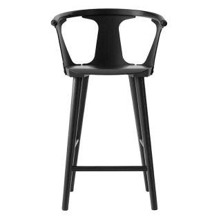 &Tradition In Between SK7 Barstool black lacquered oak 