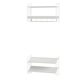 String Furniture Hallway Bundle H Q white