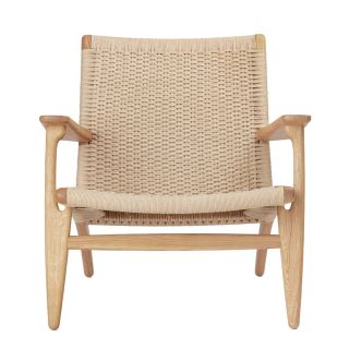 Carl Hansen CH25 Lounge ChairOiled Oak Natural Papercord