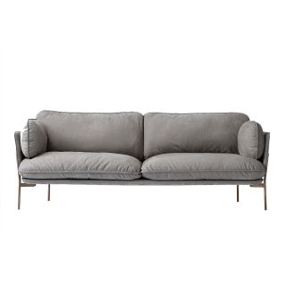 &Tradition LN3 Cloud - 3 Seater Sofa Grey Upholstery 