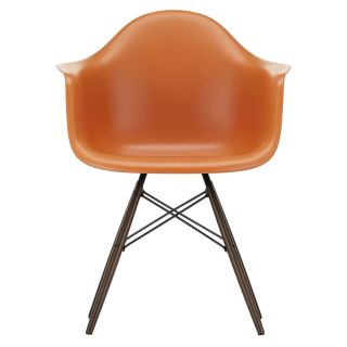 Vitra Eames DAW Plastic Armchair, Rusty Orange