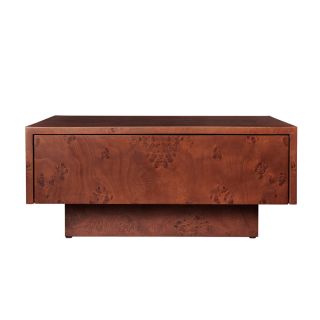 Ferm Living Burl Storage Coffee Table in Dark Stain