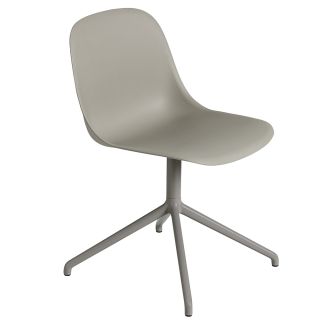 Muuto Fibre Side Chair - Swivel Base - Grey