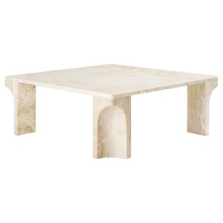 Gubi Doric Coffee Table - Square Natural White