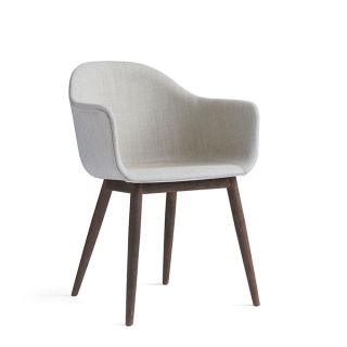Audo Copenhagen Upholstered Harbour Chair Dark Oak
