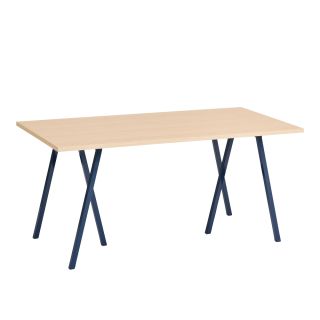 Hay Loop Stand Rectangular Dining Table - Wooden Tabletop