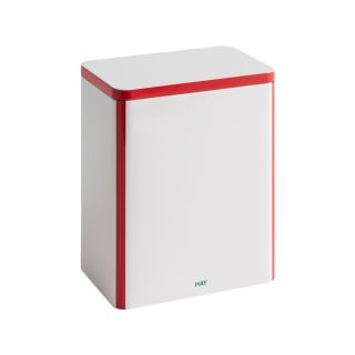 HAY Tin Container - Large Off-White and Red