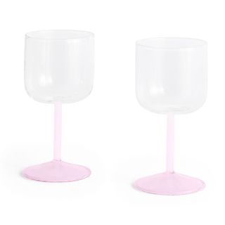 Hay Tint Wine Glass - Pink