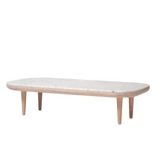 &Tradition Fly SC5 Table White Oiled Oak base w. honed Bianco Carrara marble 