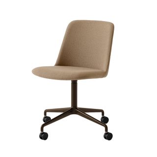 &Tradition HW23 Rely Swivel Base with Castors - Upholstered Chair 