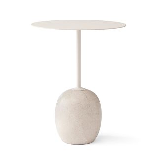 &Tradition Lato Side Table Lacquered Oak w. Crema Diva marble