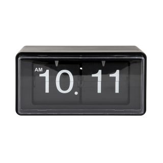 Karlsson Retro Flip Clock Black