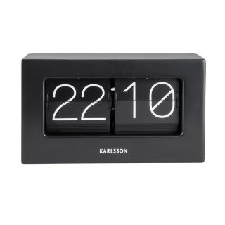 Karlsson Boxed Flip Wall/Table Clock  - Black