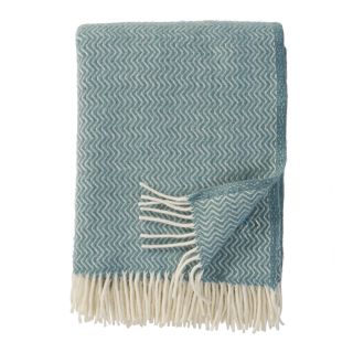 Klippan Lambswool Throw, Sorbet Silky Blue 