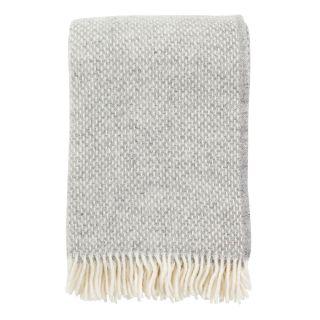 Klippan Brushed Lambswool Throw, Preppy Grey Melange 