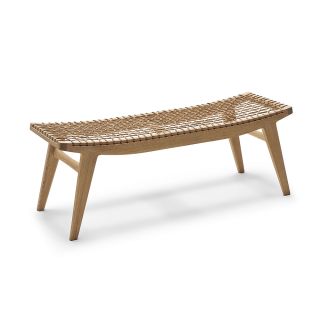 Knoll Klismos Bench, Large Oak