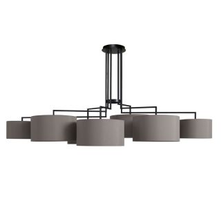Zeitraum Noon 7 Pendant Light - Textile Warm Grey 