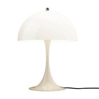 Louis Poulsen Panthella 320 Table Lamp - Opal Beige, On