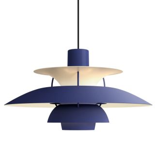 Louis Poulsen PH5 Pendant - Monochrome Dusty Indigo