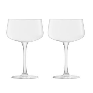 LSA Arc Saucer / Cocktail Glass - Set of 2