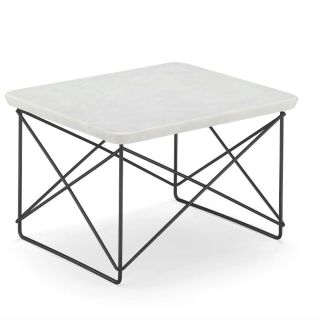 Vitra Eames LTR Occasional Table, Marble Black