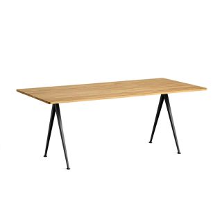 Hay Pyramid Table 02 Clear Oiled | Black