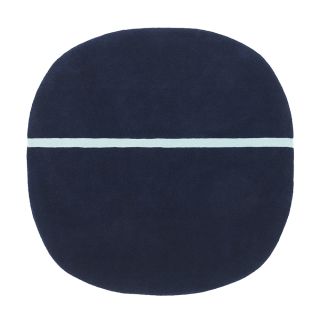 Normann Copenhagen Oona Rug, Blue 140cm x 140cm