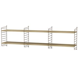 String Living Room Bundle L O oak brown 