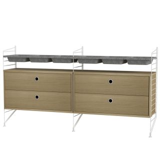 String Home Bedroom Bundle S G oak white