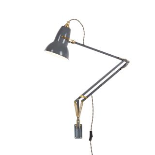 Anglepoise Original 1227 Brass Wall Mounted Lamp - Dusty Blue