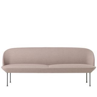 Muuto Oslo Three Seater Sofa - Fiord 551, Grey Legs