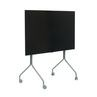 Pedestal Moon Rollin' TV Stand in Mossy Green