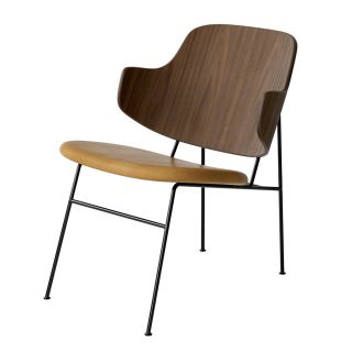 Penguin Lounge Chair in walnut, seat upholstered in Dakar 0250