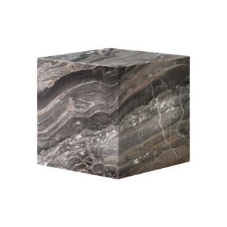 Audo Copenhagen Marble Cubic Plinth, Grey Galaxy