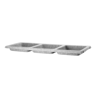 String Shelving Felt Bowl Shelf, Light Grey
