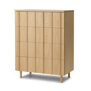 Normann Copenhagen Rib Dresser oak, Slant View