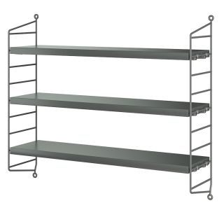 String Pocket Shelving - Dark Grey
