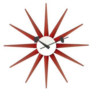 Vitra Sunburst Clock - Red