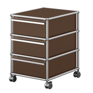 USM Haller Pedestal Trolley - QSM26N Brown