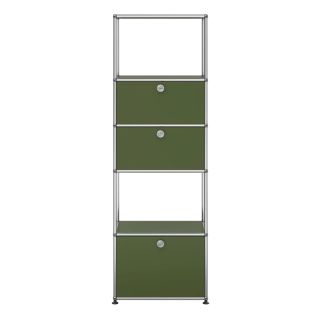 USM Haller Shelving Unit M52 Olive Green