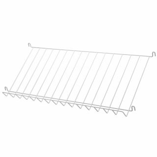 String Metal Magazine Rack, White