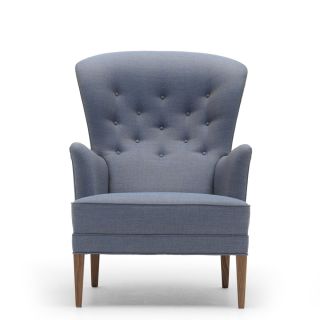 Carl Hansen FH419 Heritage Chair Blue & Walnut