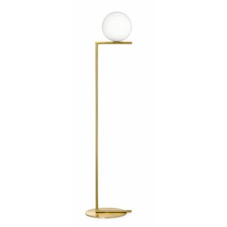 Flos IC Floor Lamp, Brass Floor Lamp