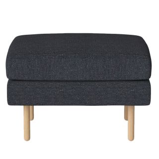 Bolia Scandinavia Remix Pouf memory blue white oiled oak legs