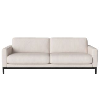 Bolia North Sofa 3 Seater linea beige with black lacquered legs