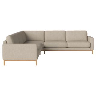 Bolia North Corner Sofa 6 Seater bazie with oak legs 
