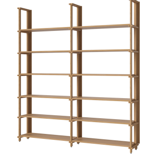 Bolia Friedman Combination 2x6 - 12 Narrow Shelves oiled oak 