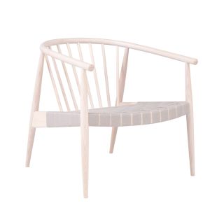 L. Ercolani Reprise Chair with Webbed Seat ash with dove grey 