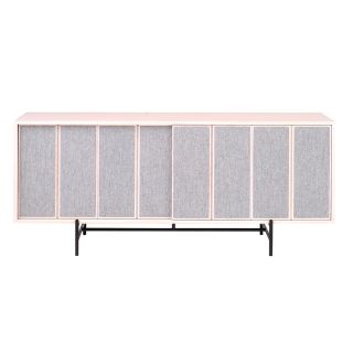 L. Ercolani Canvas Large Cabinet ash with upholstery 