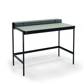 Muller Secretary Desk PS20 Foot in black worktop in lino